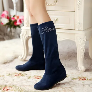 

Big size 34-47 boots A pair of shoes to wear two style thigh high women femininas ankle boots zapatos mujer chauss Q6-3