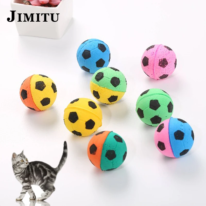 Buy 5pcs/set Safe EVA Soft Balls For Cat Kitten Toys