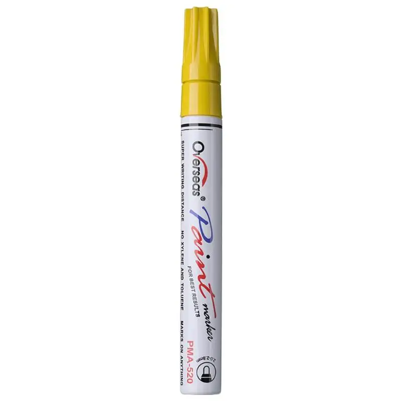 Универсальная профессиональная Волшебная автомобильная ручка для ремонта царапин, ручка для ремонта шин, ручка для ремонта автомобиля, Аксессуары для мотоцикла, маслянистый маркер - Цвет: Цвет: желтый