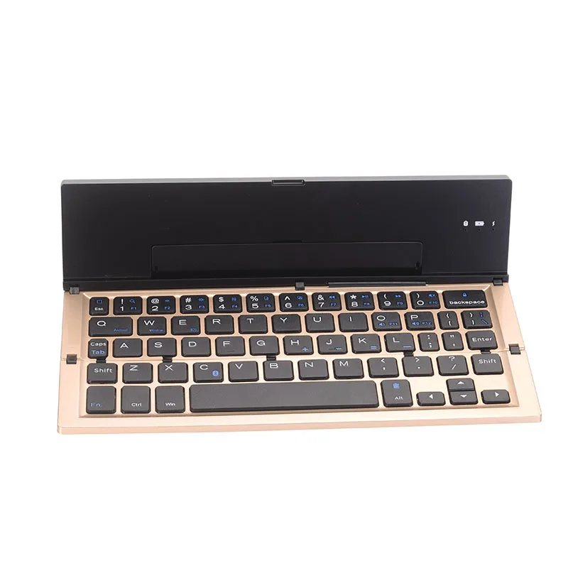 

High Quality Portable Bluetooth Wireless Foldable Keyboard Mini Keypad Holder for IOS Android Windows Table PC
