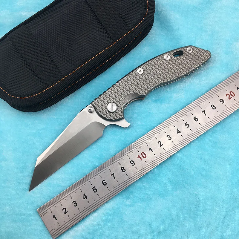 

LEMIFSHE Flipper XM18 M390 blade flip folding knife ball bearing titanium hunting outdoor survival pocket knife EDC tool