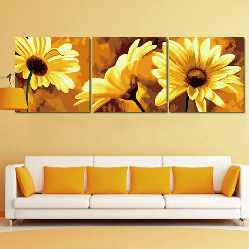 Набор для рисования по номерам цветы модульная цифровая раскраска сделай сам