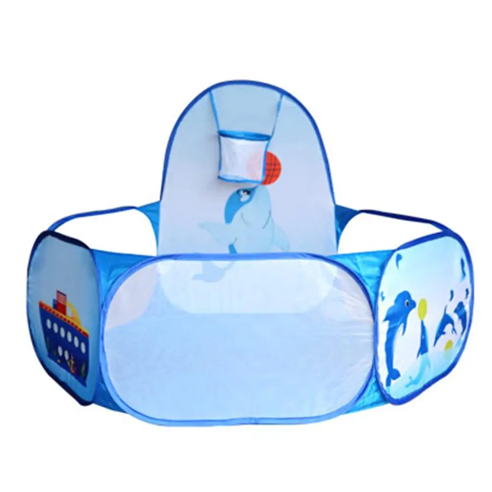 low cost  Cartoon Dolphin Pattern OUTAD Baby Ball Pit Foldable Washable Toy Pool Children Hexagon Ocean Game 