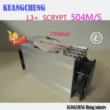 KUANGCHENG ANT MINER L3 LTC miner 504M scrypt miner Litecoin mining machine on wall better than