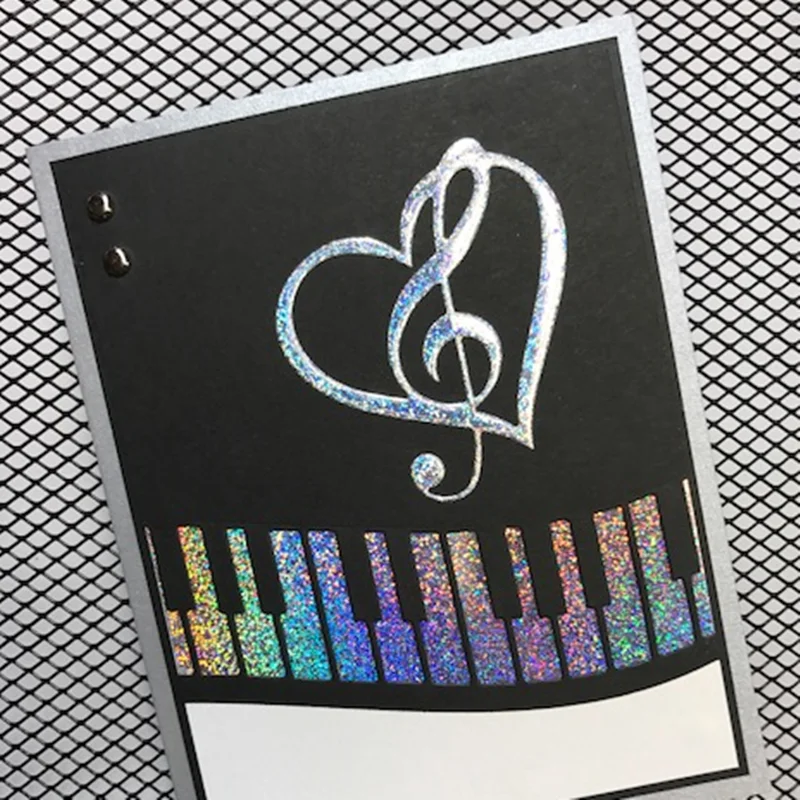 

New Musical Heart Metal Cutting Dies Stencil for DIY Scrapbooking Photo Album Embossing Paper Cards Decorative Crafts Die Cuts