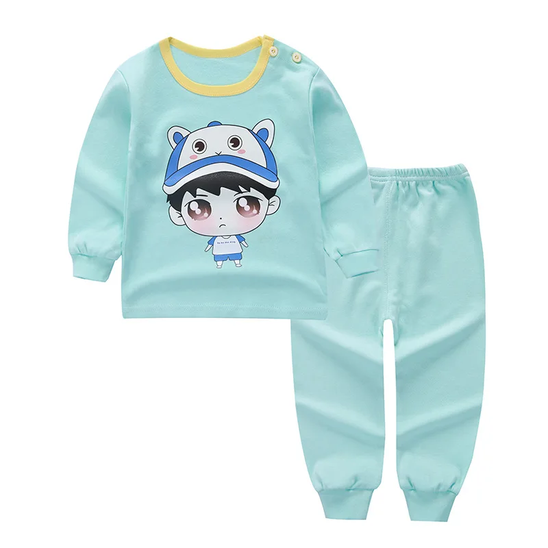 

2019 autumn winter giraffe pattern boys sweaters toddler children's sweatshirts girls clothing sets baby casual pajamas suit