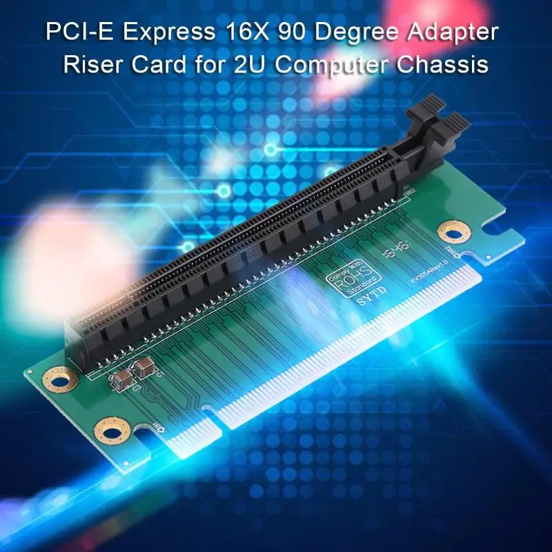 PCI-E Express 16X90 градусов адаптер Riser Card для 2U компьютерного корпуса