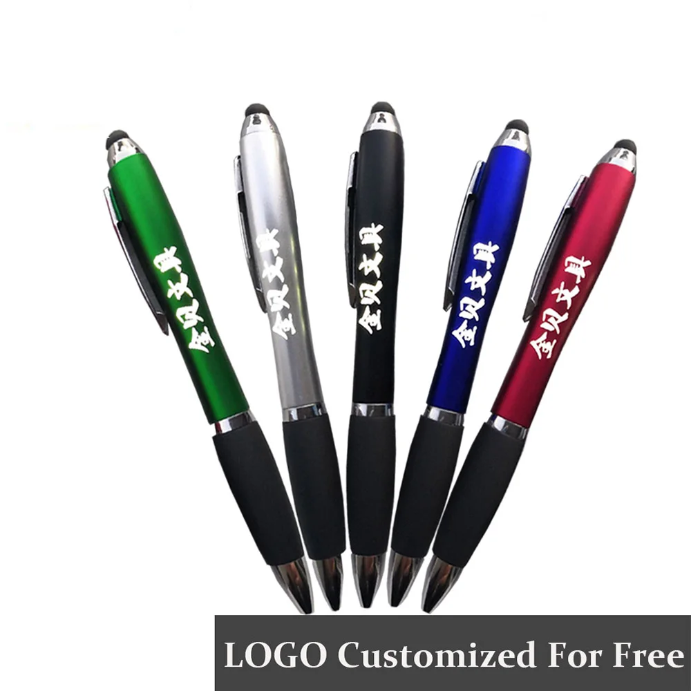 

3 in1 Stylus Ballpoint Pen LED Light up Flashlight Compatible with Most Phones Touch Screen Devices Custom Logo Light Box Pen