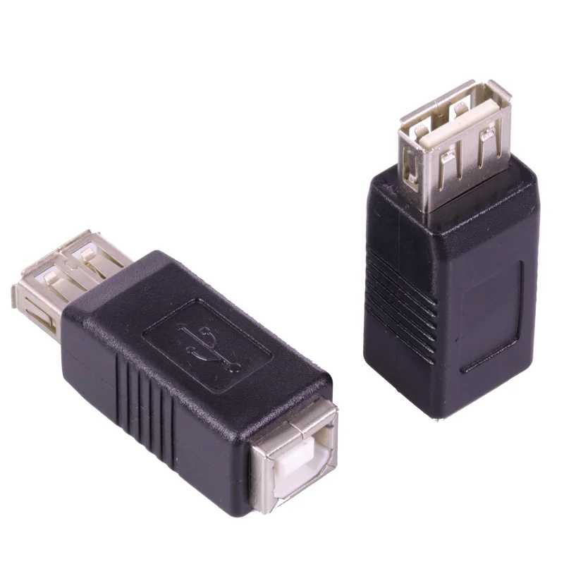 USB AF-BF коннектор USB A гнездовой разъем в B гнездовой разъем 2,0 адаптер AF/BF USB конвертер для устройств компьютерного принтера