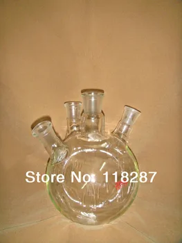 

2L,2000ml ,Round bottom flask ,Four necks,Glass Boiling Flask,4-necks,Lab flask,24/29 ground joint