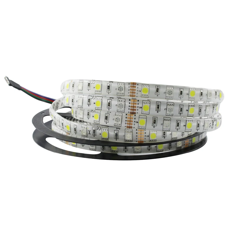 Водонепроницаемый IP65 rgbw полосы огни 5050 SMD RGB Белые Цвет светодиодные Освещение DC12V