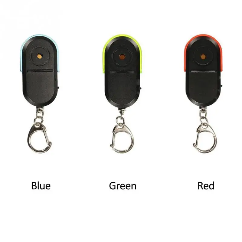Мини анти-потерянный ключ Finder беспроводной сигнализации Смарт тег локатор для ключей брелок с отслеживанием со Звуком Свистка светодиодный свет вещи трекер