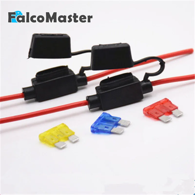 

1pcs 1.5 square waterproof auto inline Mini In-Line Fuse Holder Standard medium Blade Fuse Apapter Automotive tap Holder