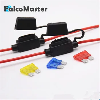 

1pcs 1.5 square waterproof auto inline Mini In-Line Fuse Holder Standard medium Blade Fuse Apapter Automotive tap Holder