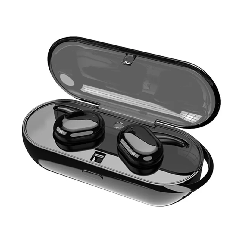 

Bluetooth Headset Touch Control Music Earphone Earbuds With Mic For Phone Mini Wireless Charging Box Sports Headset Black 9100