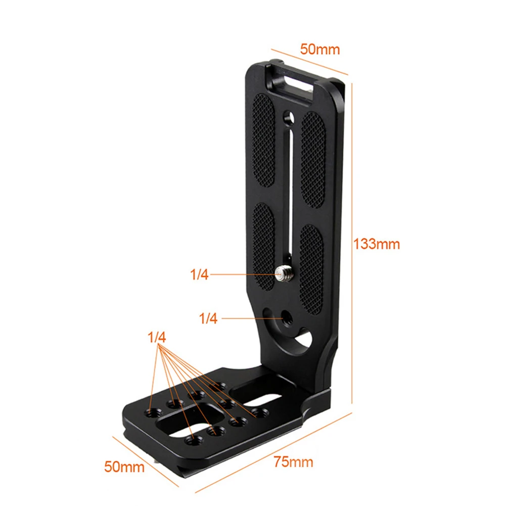 L форма для DSLR камеры стабильная универсальная простая в использовании совместимая БЫСТРОРАЗЪЕМНАЯ пластина черный кронштейн для съемки