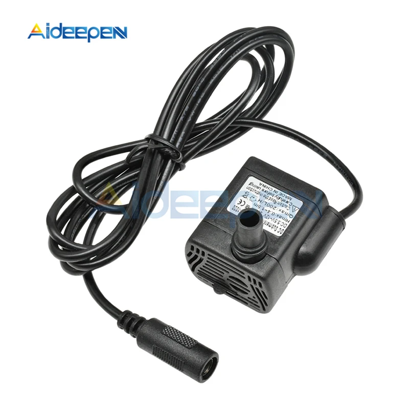 

DC 5.5V- 12V 3W 200L/H Micro Submersible Water Pump DC-1020 Aquarium Fish Tank Fountain Pond Waterproof Pump