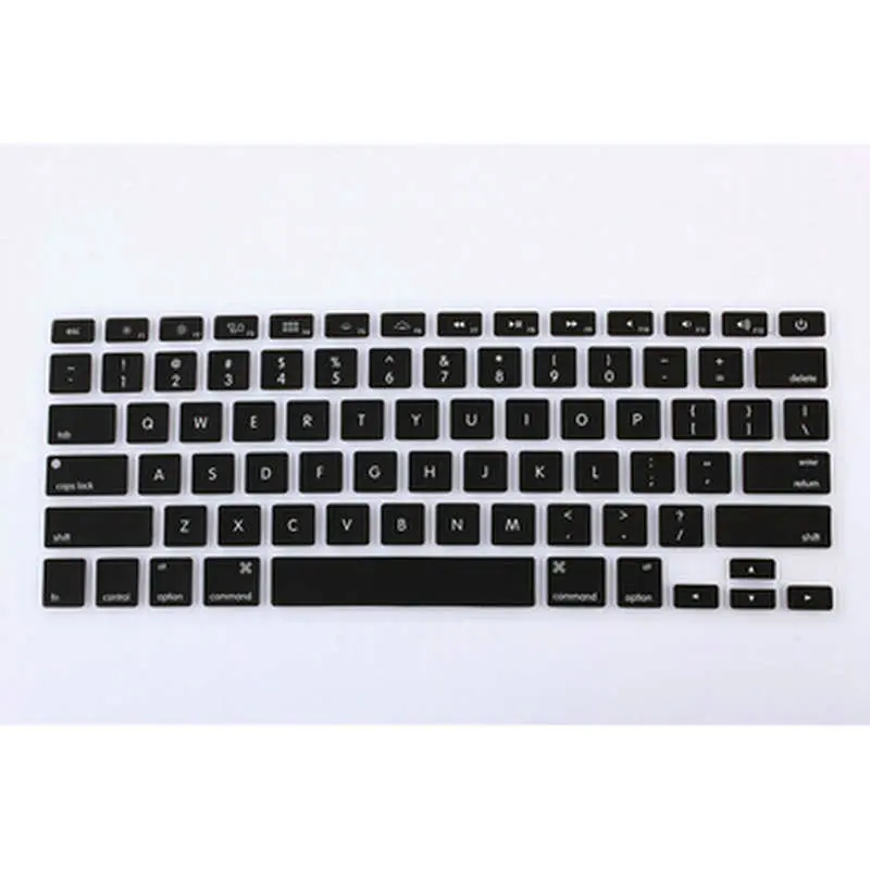 Wholesale US Silicone Laptop keyboard Skin Protector Cover Protective film Guard for Apple Macbook Air Retina 13 15 17 Air 13
