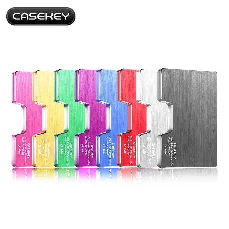 Металлический вместительный кошелек Casekey для монет 36 дюймов Женский с функцией