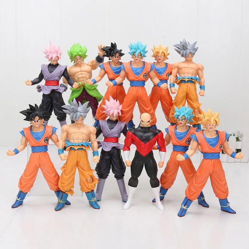 

18cm 6pcs/set Anime Dragon Ball Z Super Saiyan Ultra Instinct Son Goku Broly Broli Jiren PVC Action Model Figure Gifts Toys