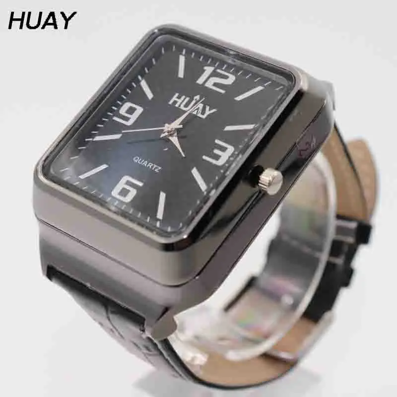 

1pcs Lighter Watches for men sports Quartz watch fashion USB Charging Flameless Cigarette Lighter Casual Wristwatches F777 1pcs