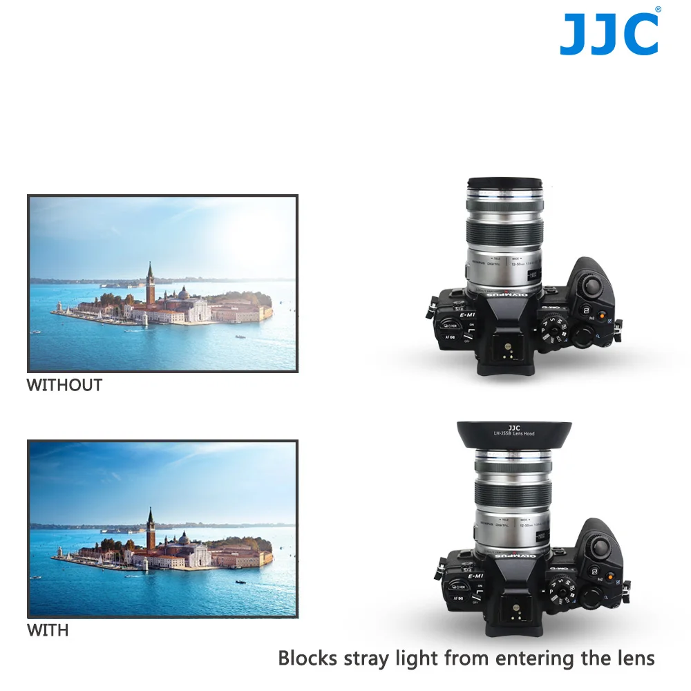 JJC байонетная бленда объектива 52 мм для Olympus M.Zuiko Digital ED 9 18 f/4 0 5 6 заменяет