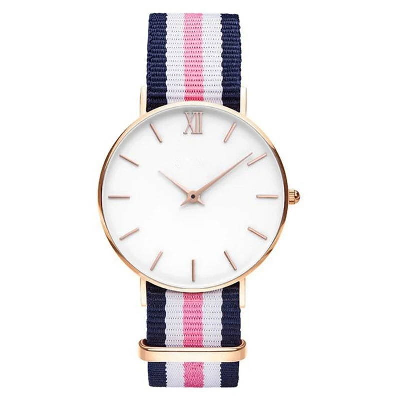 

New Arrive Simple Nylon Strap Women Watches Ladies Luxury Brand Quartz Watch Montre Femme Zegarek Damski Relojes Mujer Horloges