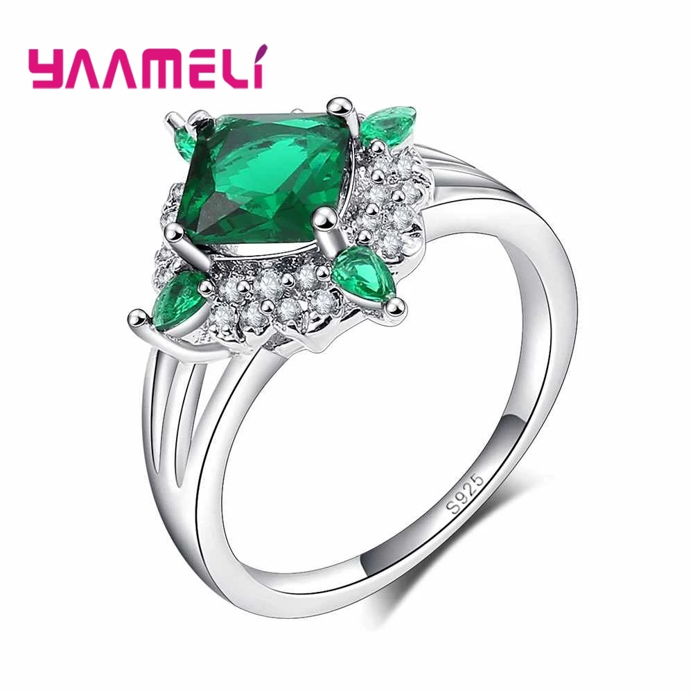 NicoWerk Damen Silberring Schmal Aus 925 Sterling Silber Mit Stein
