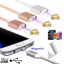 Magnetic Micro Usb Data Charging Cable Android Mobile Phone Charger Power Home Wall Charger Adapter