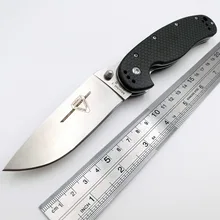 JSSQ крыса модель 1 складной нож из углеродного волокна ручка AUS-8 лезвие тактические Карманные Ножи Открытый Отдых выживания Охота EDC инструменты