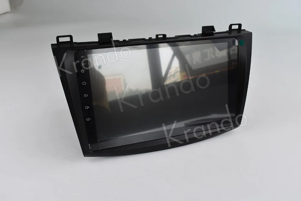 Best Krando Android 8.1 10.1" IPS Big Screen Full touch car navigation system for Mazda 3 2009-2013 video player radio gps BT wifi 1