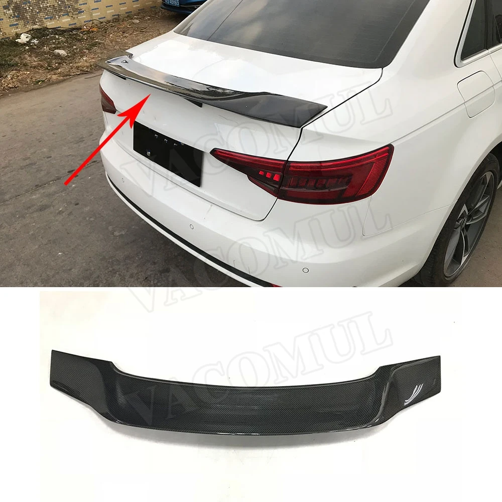 Автомобильный задний спойлер из углеродного волокна для Audi A3 S3 Sedan 4 Door 2013 2018 R