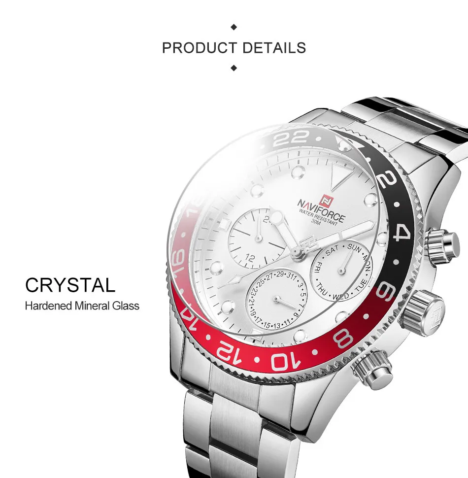 NAVIFORCE Relogio Masculino мужские часы Топ бренд класса люкс спортивные водонепроницаемые военные наручные часы кожа кварцевые мужские часы 9147