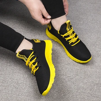 

Laamei New Men Sneakers Breathable Casual No-slip Men Vulcanize Shoes Male Air Mesh Lace up Wear-resistant Shoes tenis masculino