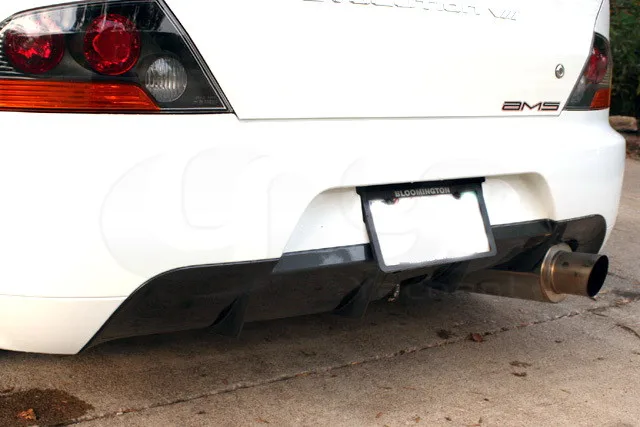 05-07 Mitsubishi Evolution EVO 9 JDM OEM Style CF Rear Bumper Diffuser (7)
