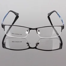 H прочные мужские очки, металлическая оправа, половинная оправа, дизайнерские прозрачные линзы, оправа для очков