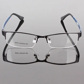

H 2020 Durable Mens Eyewear Metal Frame Half Rim Designer Clear Lens Eye Glasses Frame