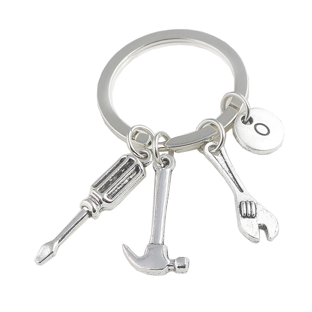 Tool repair series keychain hammer& wrench &screwdriver keyring gift for father father's day