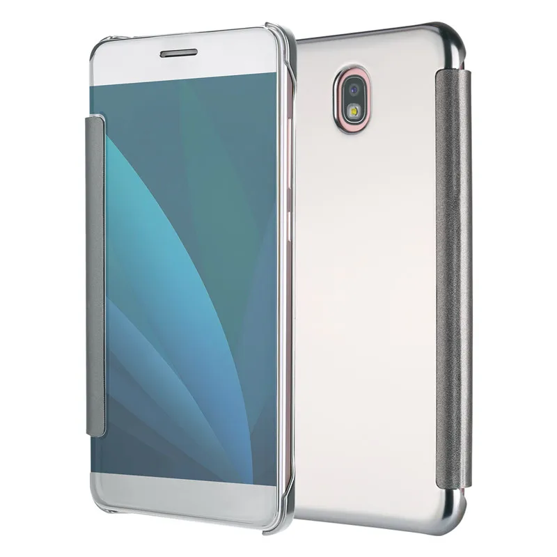 

Mirror Case For Samsung J3 2017 J330 Mirror Plating Leather Cover Flip Case for Samsung Galaxy J3 2017 J330 Plating Cases Covers