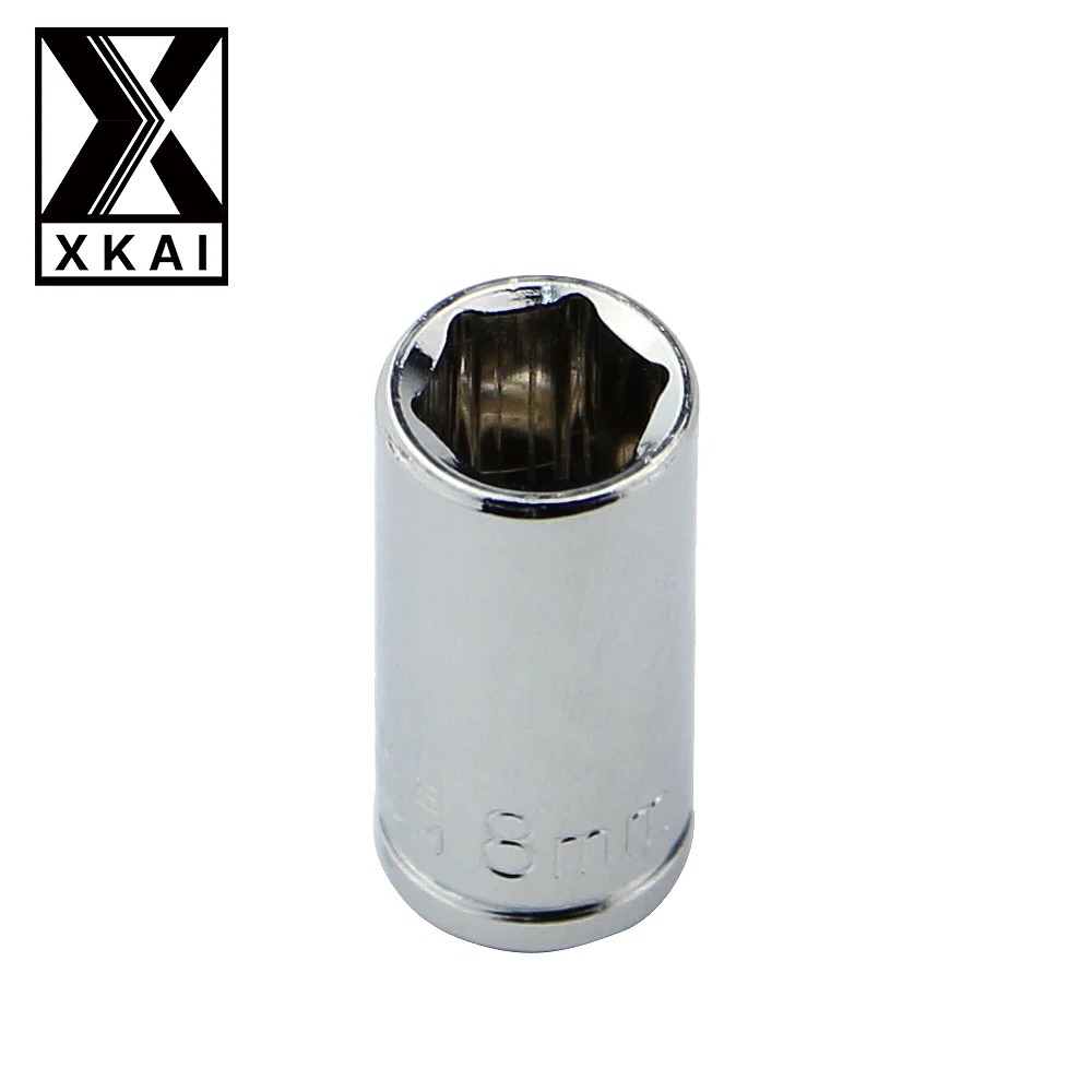

XKAI 1/4" 8mm Socket Wrench head metric socket set socket end kit bolt hexagon allen head torque wrench sleeve head
