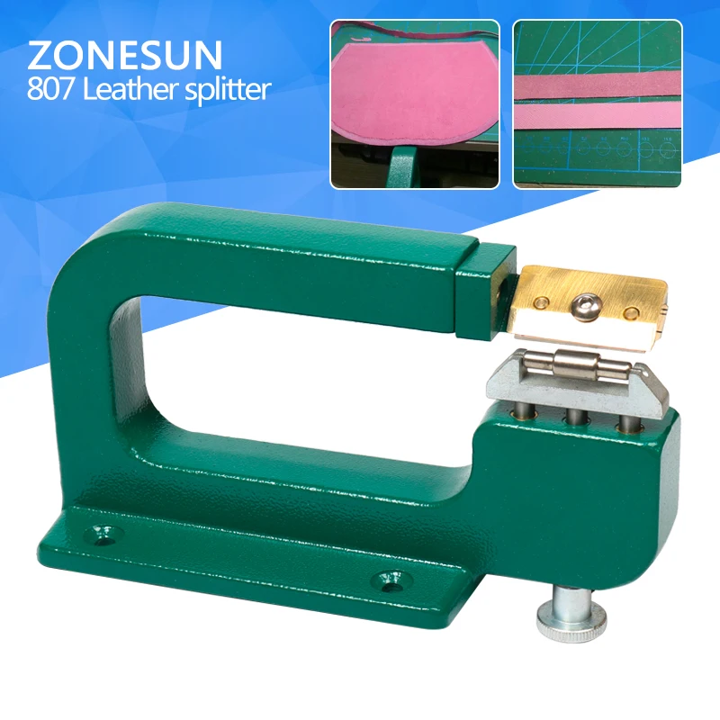 ZONESUN handmade leather edge strips strap skiving cutting processing