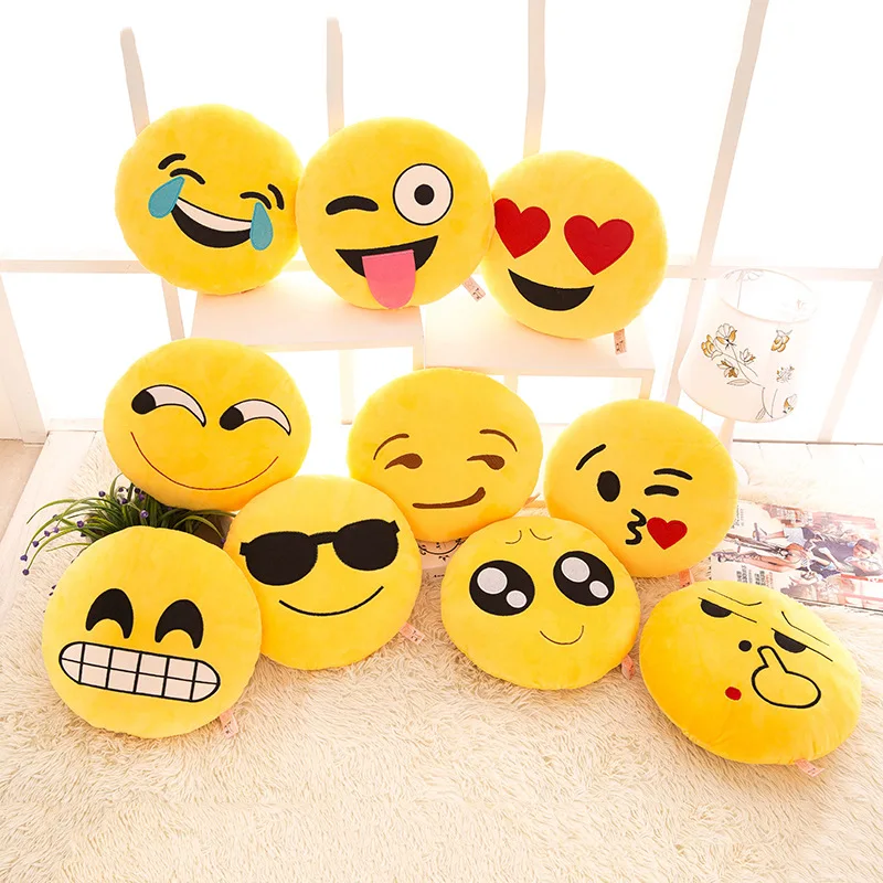 GZTZMY 30*30cm Emoji Pillow Room Decorative Pillows Car Soft Emoticons