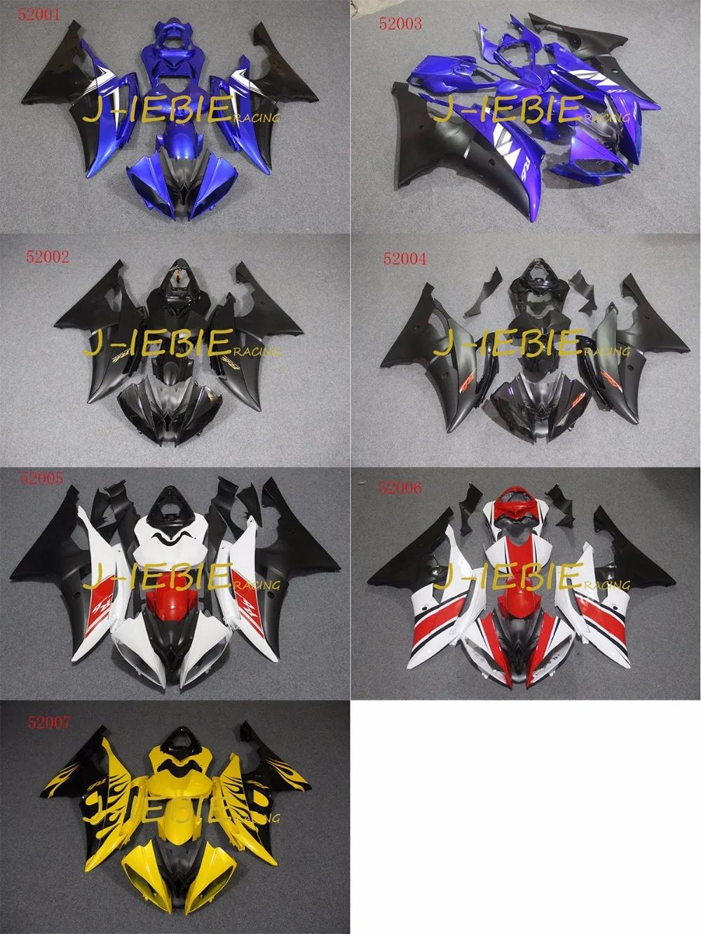 

ABS Injection Fairing Body Work Frame Kit for Yamaha YZF 600 R6 2008 2009 2010 2011 2012 2013 2014 2015
