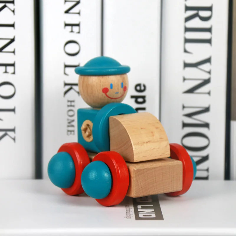 

Variety Buckle Children's Assembled Puzzle Building Blocks Classic Mini Car Kids Toys Puppets Model Anime Figure