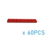 60pcs DIY Building Blocks Thin Figures Bricks 1x8 Dots 12Color Educational Creative Size Compatible With 3460 Toys for Children 2