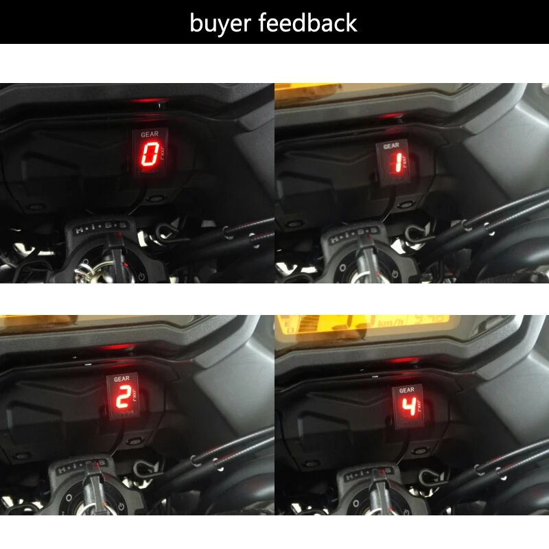 Alconstar-индикатор шестеренки мотоцикла для Honda CB400 CB650F CB500X VFR800 Ecu Plug Mount speed gear дисплей индикатор 1-6 рычаг