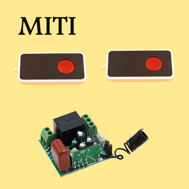 

Mini Smart Home Switch 220V 1CH 10A Wireless Remote Control Switch Relay Receiver+ 2 X Waterproof Transmitter 315/433 MHZ Toggle