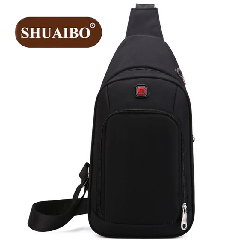 

Shuaibo Fashion New Single Shoulder Bag Men Chest Pack Casual Small Shoulder Bag Vintage Crossbody Bags for Men Z652