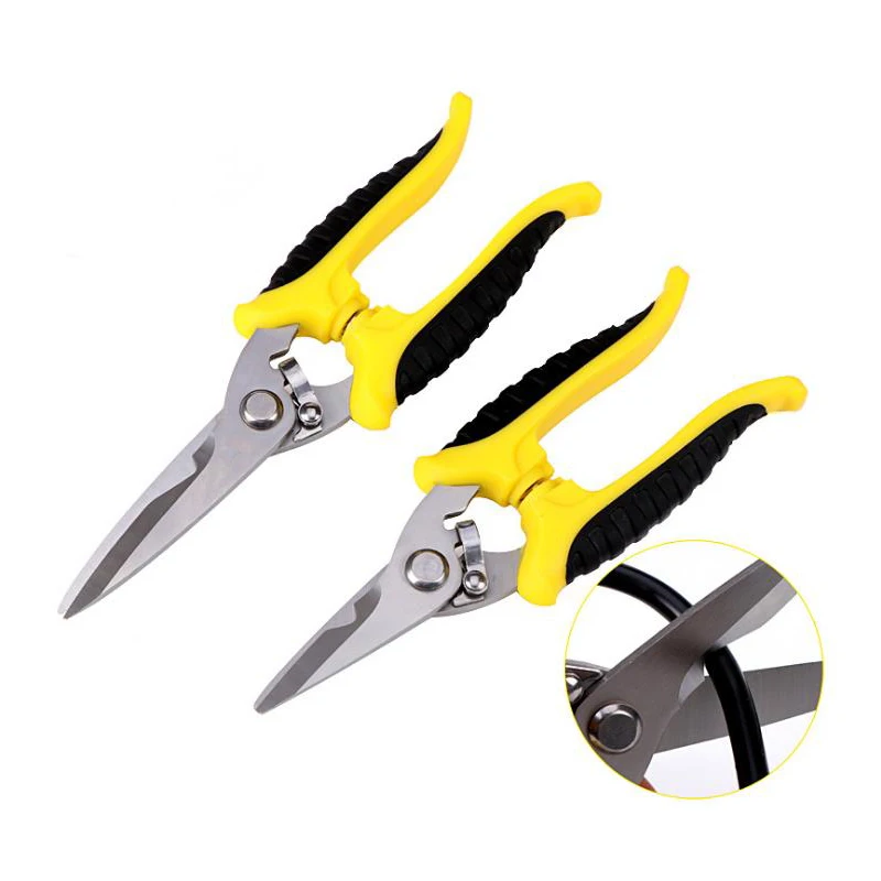 stainless steel electronic shear wire scissors multi purpose scissors electrician maintenance