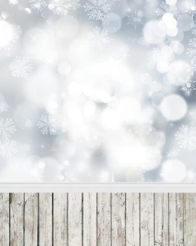 

Christmas vinyl cloth fantasy snowflake bokeh Xmas photography backdrops for newborn children photo studio portrait backgrounds